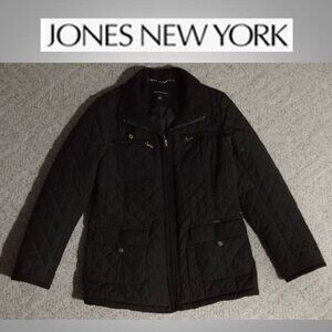 Jones New York wool quilted jacket Coat women's size  medium